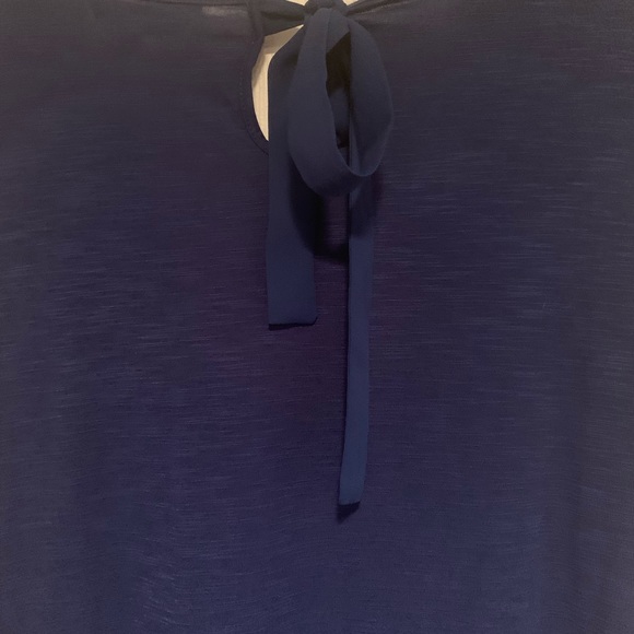 Company Ellen Tracy-large, royal blue top, keyhole ribbon tie at the back. - Picture 5 of 5